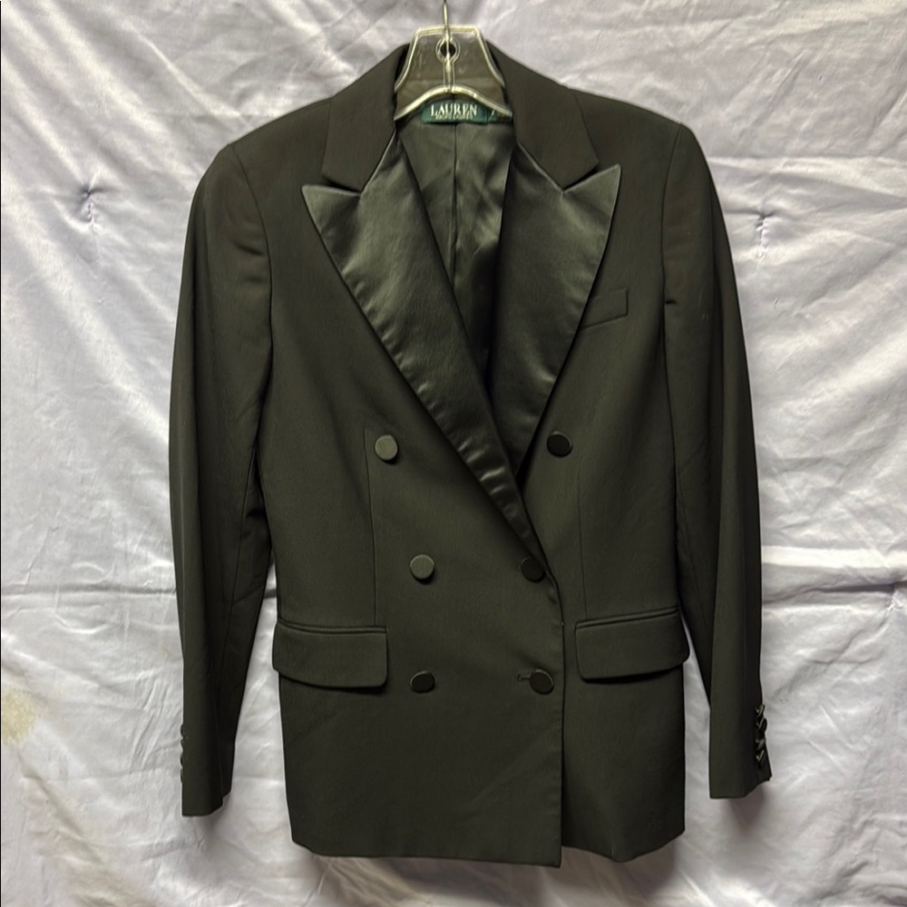 Lauren Ralph Lauren Black Double-Breasted Blazer